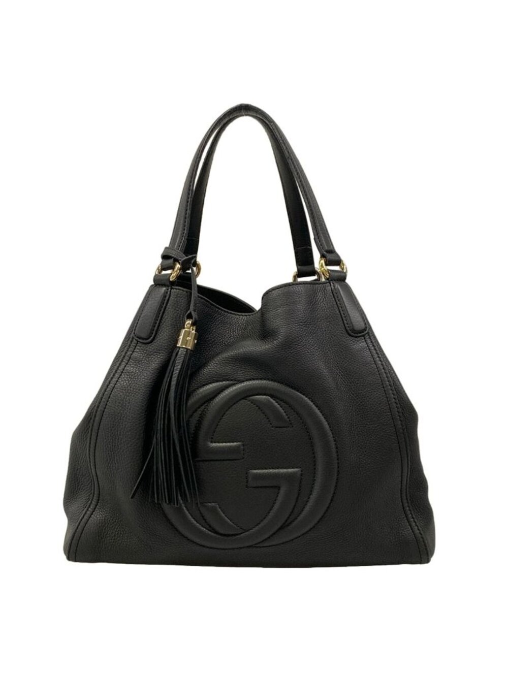 Gucci Tote Soho Cellarius Black Leather